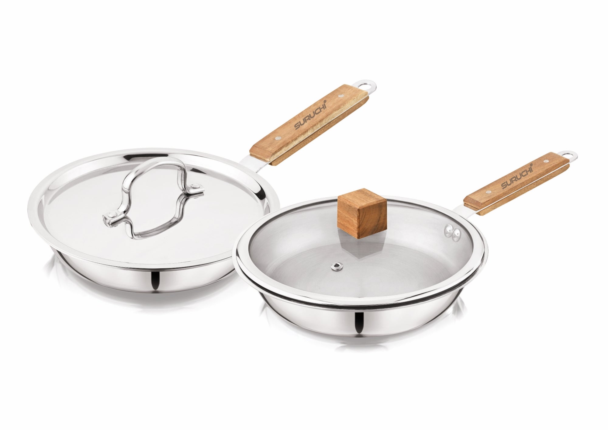 Triosteel Fry Pan Wood Series