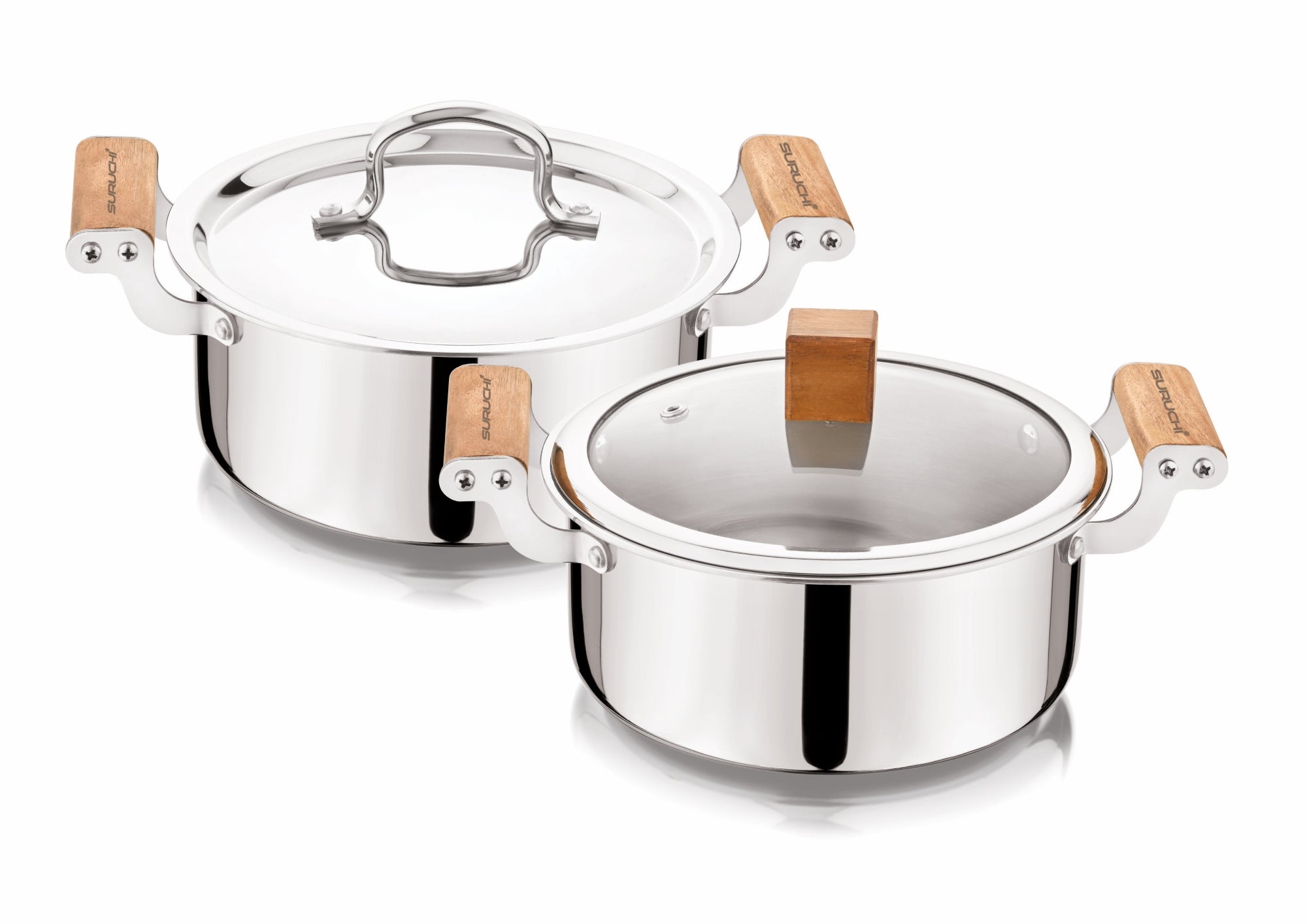 Triosteel Casserole Wood Series