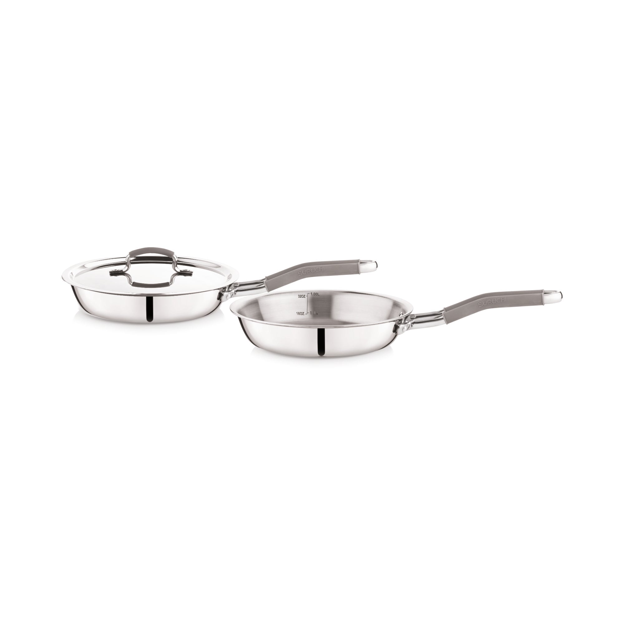 Triosteel Fry Pan with silicon